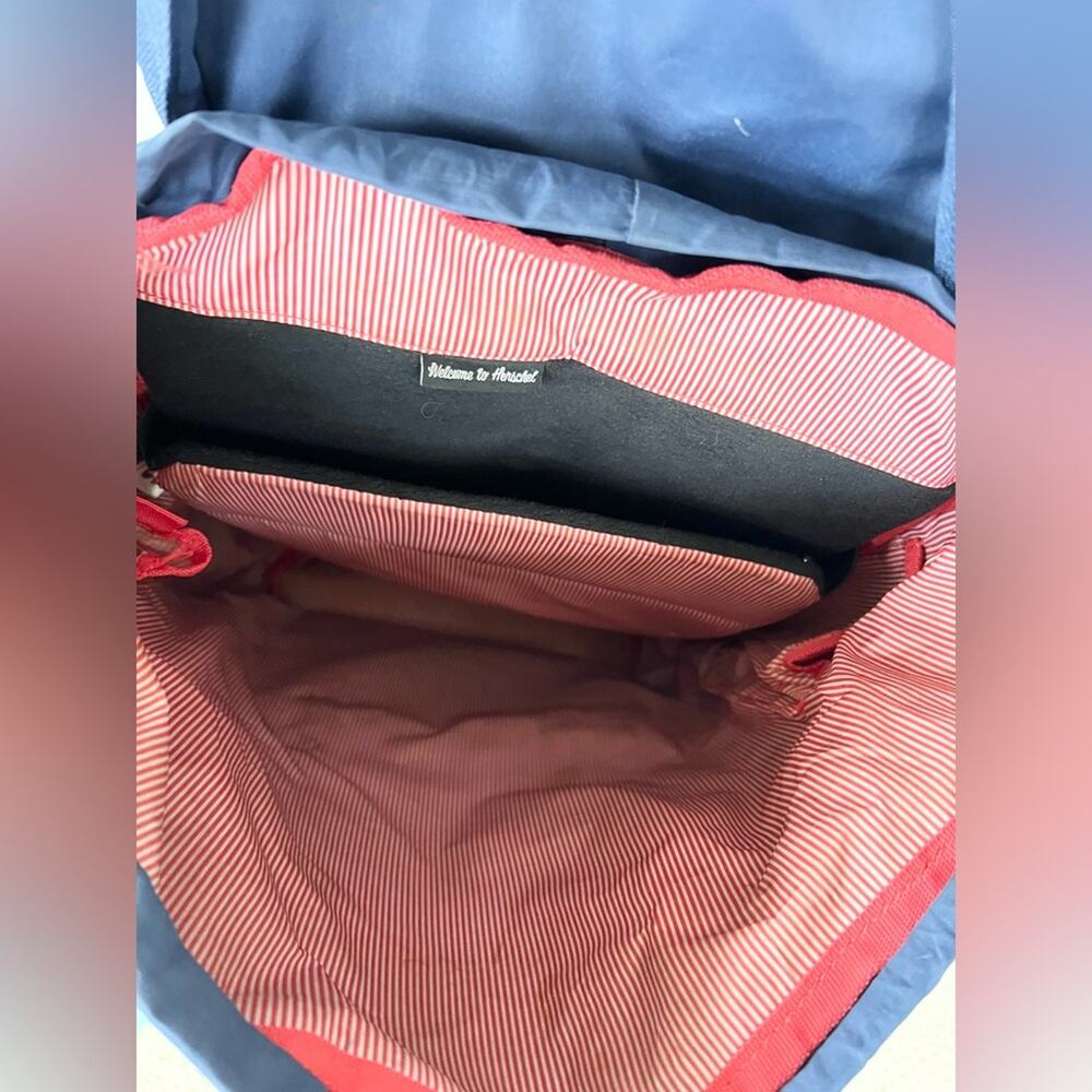Herschel Little America Backpack Eclipse blue black laptop bag travel backpack - Picture 8 of 10